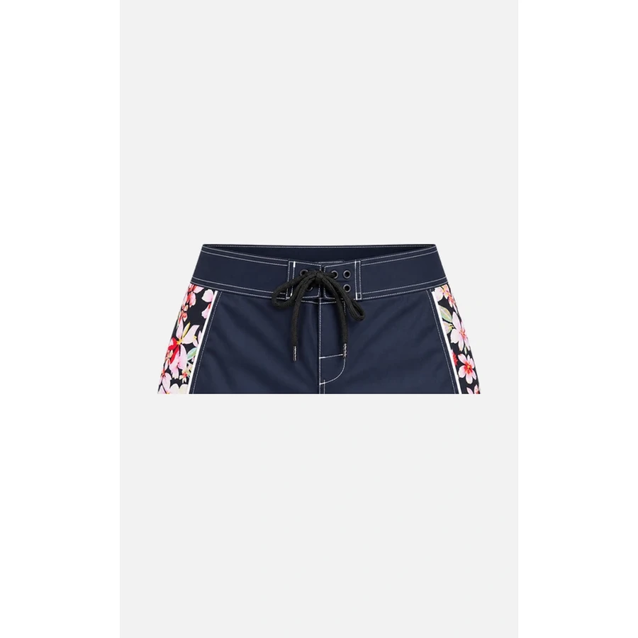 Women's Navy Floral Panel Boardshorts