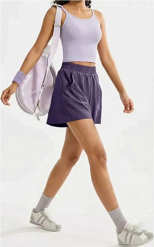 Women’s Quick-Dry Fitness Shorts – Lightweight Gym Activewear