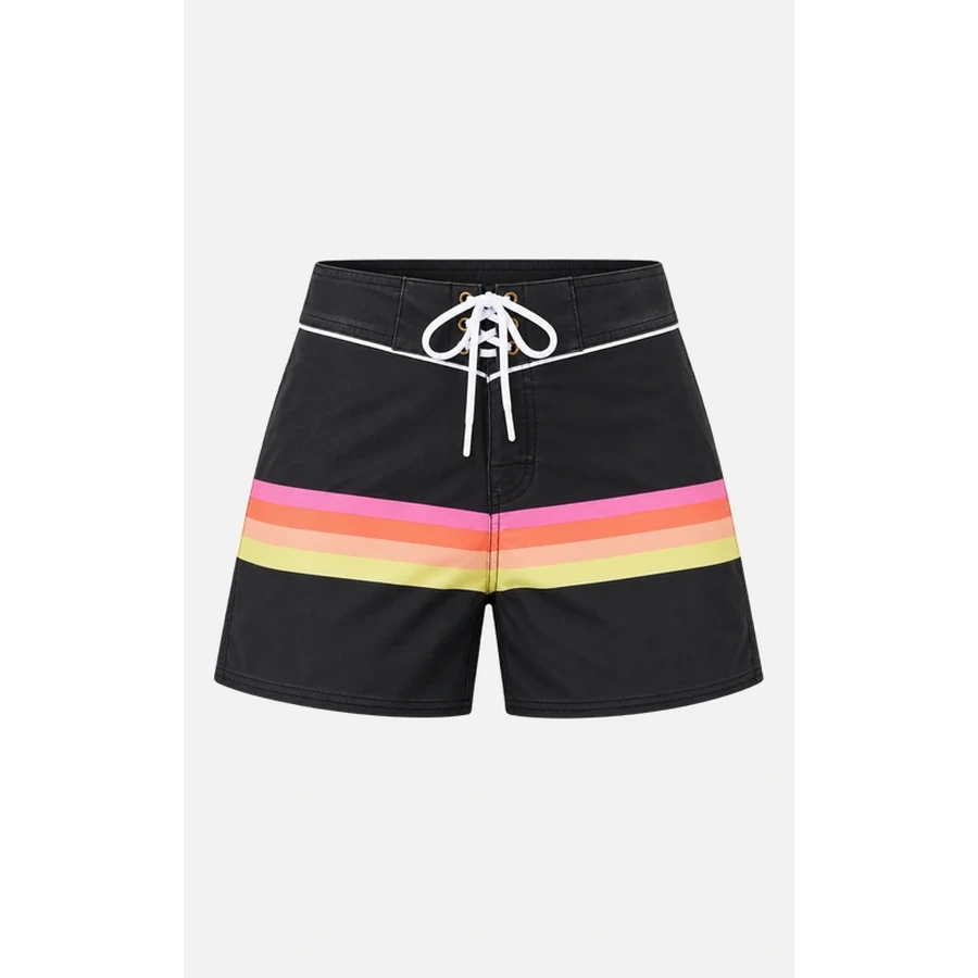 Women's Sunset Stripe Lace Up Boardshorts