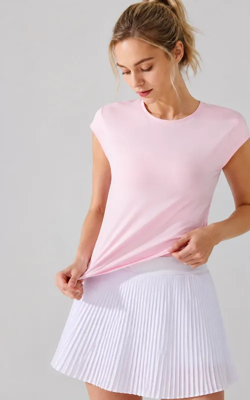 Women's UPF50 Cooling Open Back Drawstring Training Tee